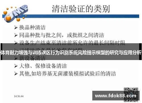 体育耐力增强与训练误区行为识别系统风险提示模型的研究与应用分析